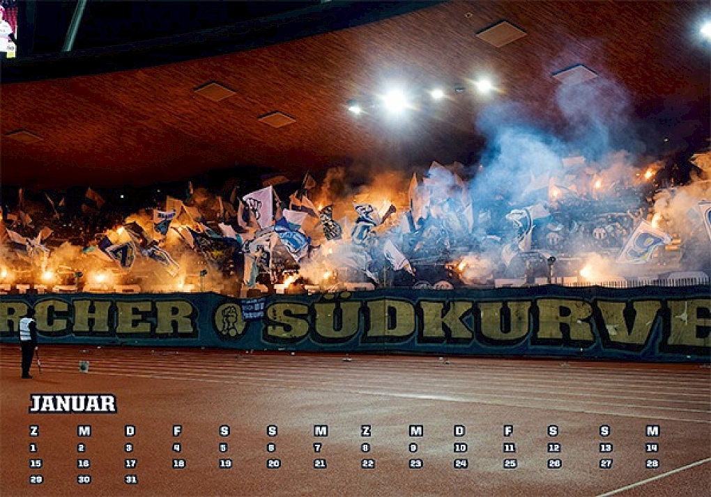 Südkurven-Kalender 2019: an folgenden Orten erhältlich