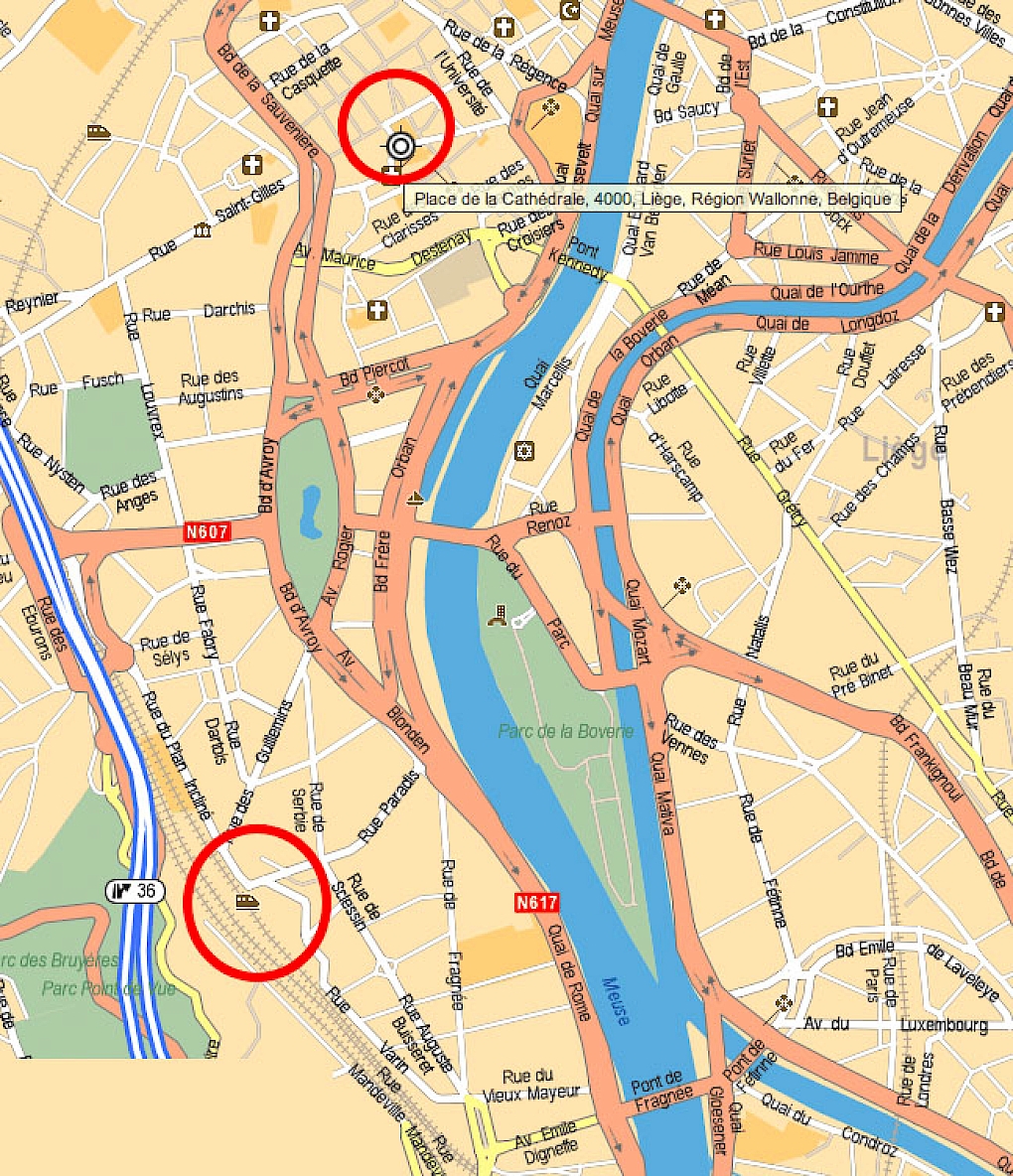 Fahrplan und Treffpunkt Lüttich