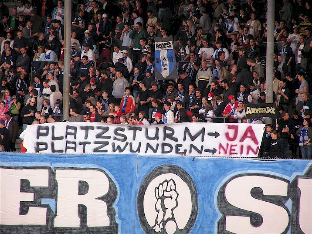 Platzstrum JA - Platzwunden NEIN