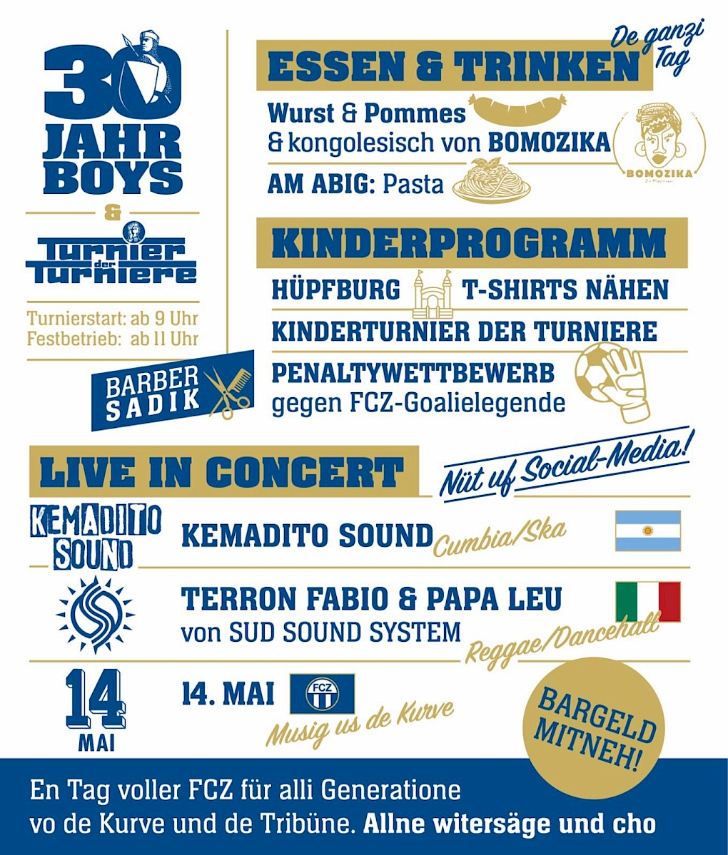 30 Jahr Boys - Programm